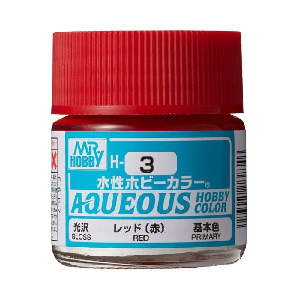 Mr Hobby Aqueous Hobby Colour H-003 Red 10ml Acrylic Paint