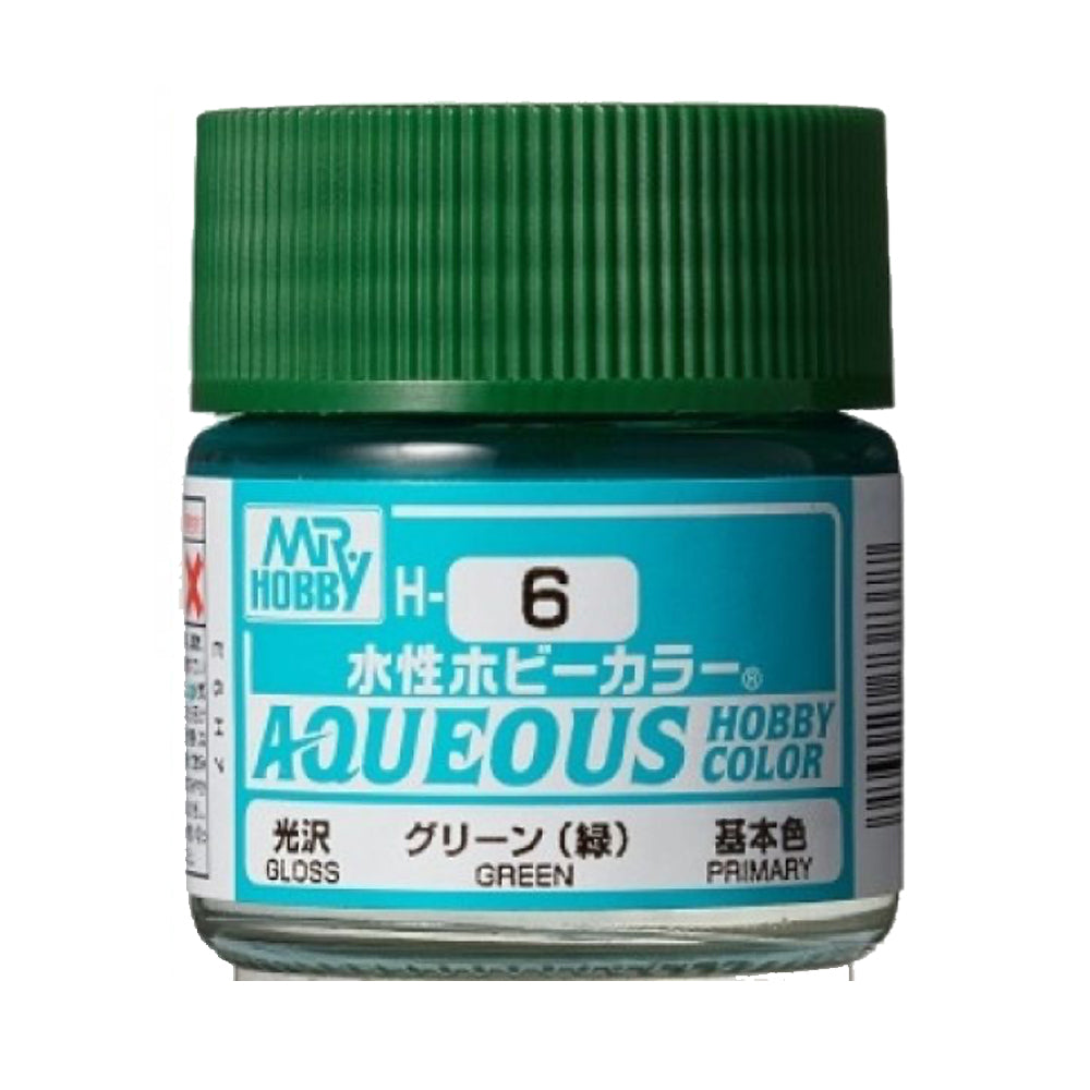 Mr Hobby Aqueous Hobby Colour H-006 Green 10ml Acrylic Paint