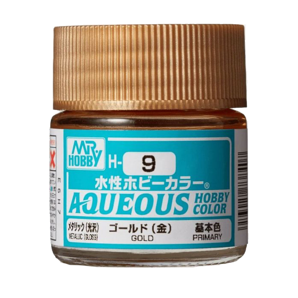 Mr Hobby Aqueous Hobby Colour H-009 Gold 10ml Acrylic Paint