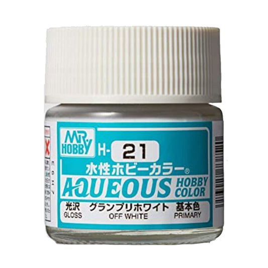 Mr Hobby Aqueous Hobby Colour H-021 Off White 10ml Acrylic Paint