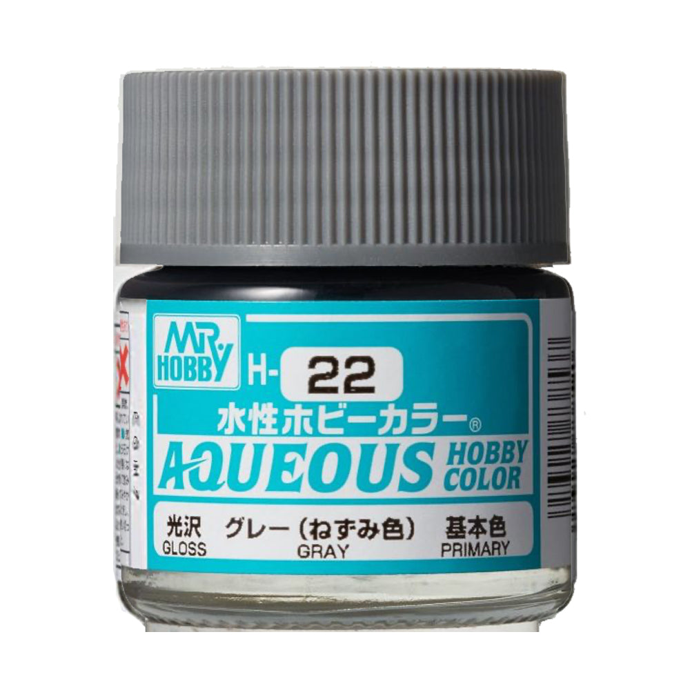 Mr Hobby Aqueous Hobby Colour H-022 Grey 10ml Acrylic Paint