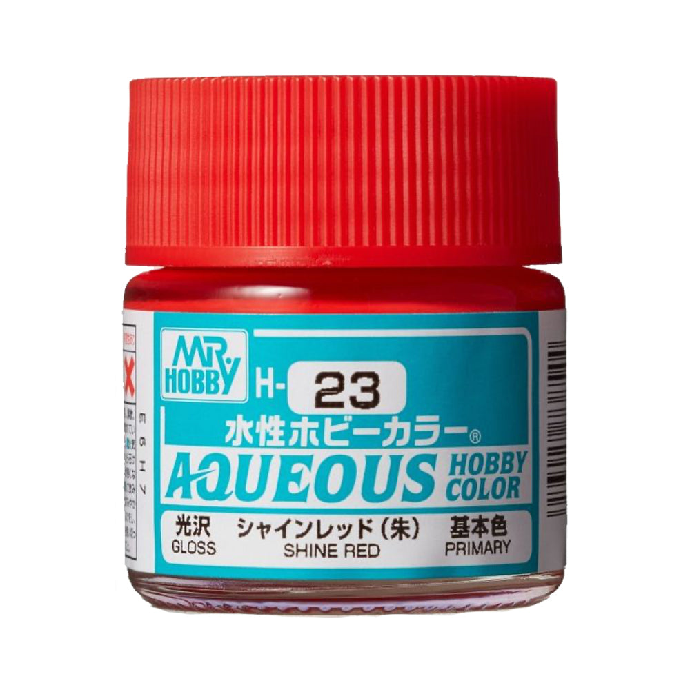 Mr Hobby Aqueous Hobby Colour H-023 Shine Red 10ml Acrylic Paint