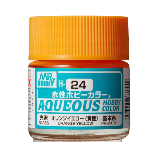 Mr Hobby Aqueous Hobby Colour H-024 Orange Yellow 10ml Acrylic Paint
