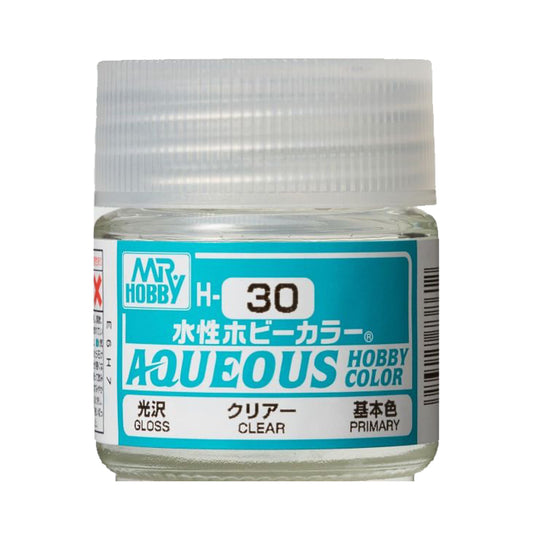 Mr Hobby Aqueous Hobby Colour H-030 Gloss Clear 10ml Acrylic Paint