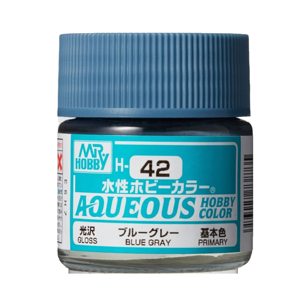 Mr Hobby Aqueous Hobby Colour H-042 Blue Grey 10ml Acrylic Paint