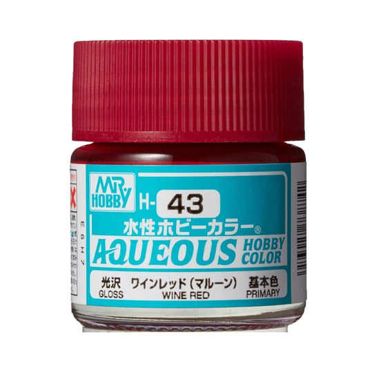 Mr Hobby Aqueous Hobby Colour H-043 Wine Red 10ml Acrylic Paint