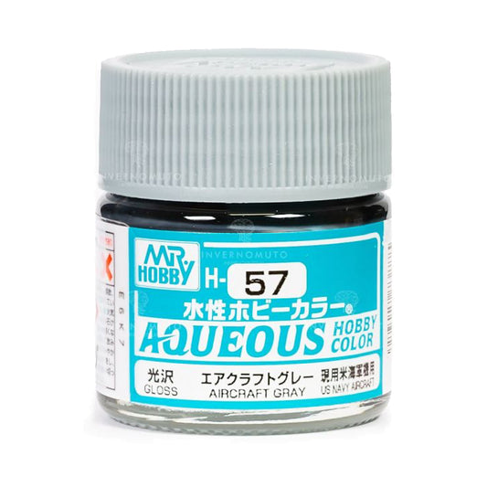 Mr Hobby Aqueous Hobby Colour H-057 Aircraft Grey (US) 10ml Acrylic Paint