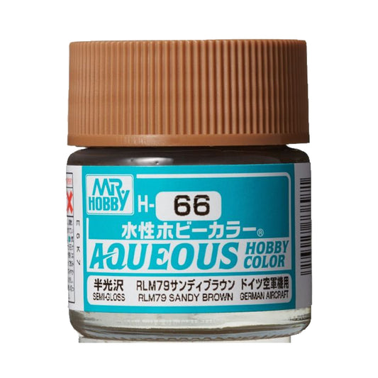 Mr Hobby Aqueous Hobby Colour H-066 RLM79 Sandy Brown (G) 10ml Acrylic Paint