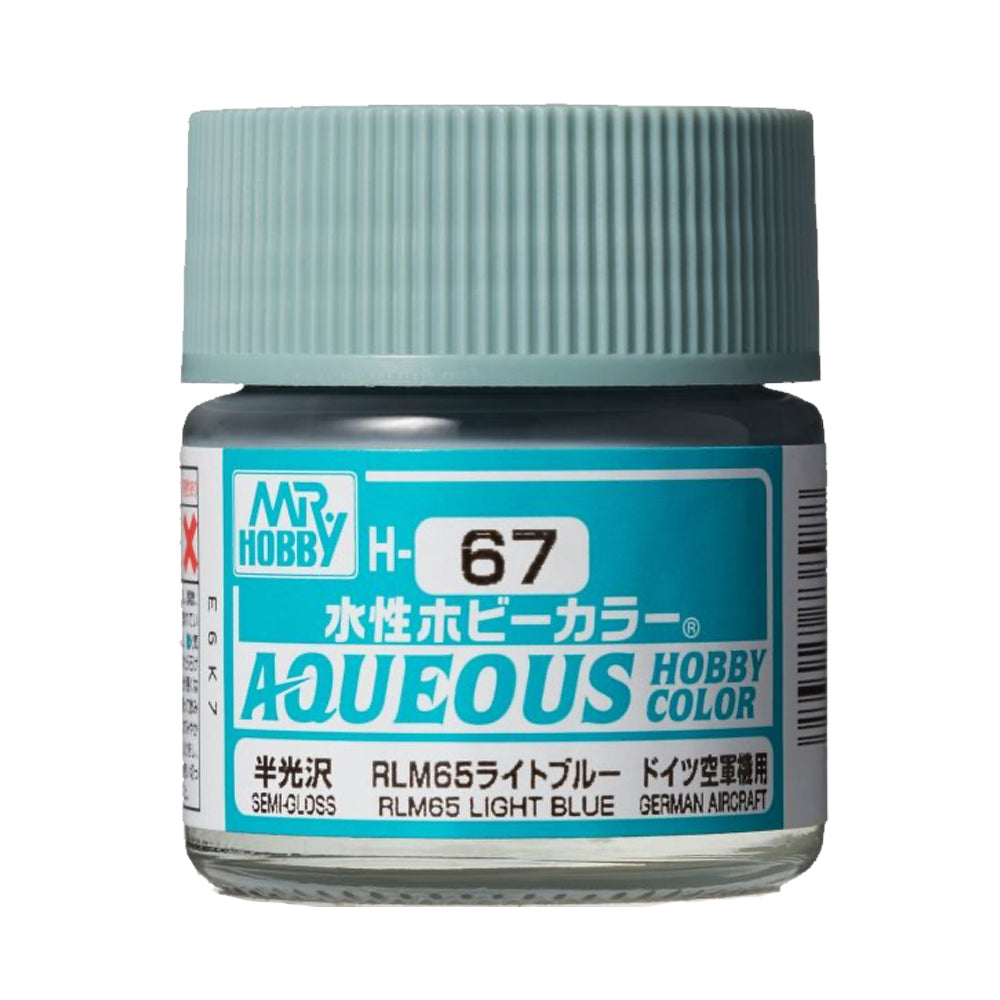 Mr Hobby Aqueous Hobby Colour H-067 RLM65 Light Blue (G) 10ml Acrylic Paint