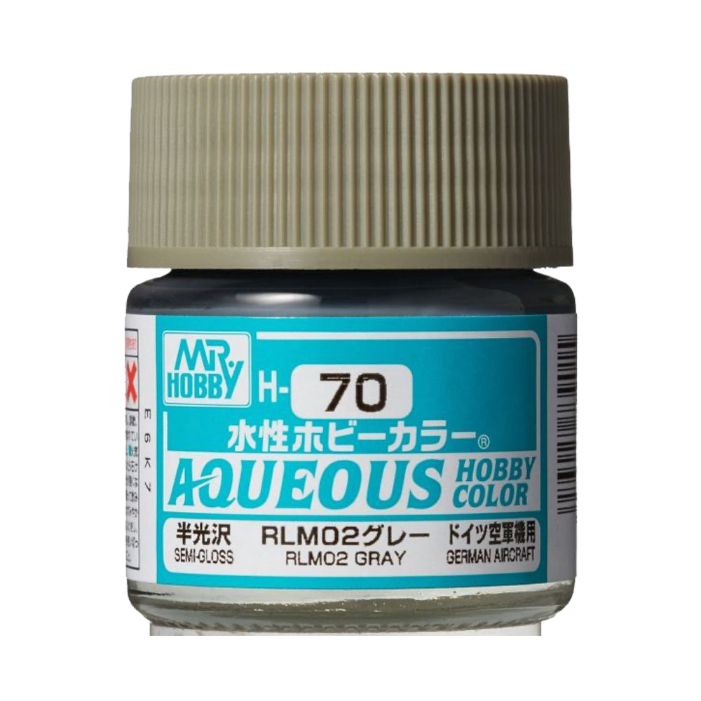 Mr Hobby Aqueous Hobby Colour H-070 RLM02 Grey (G) 10ml Acrylic Paint