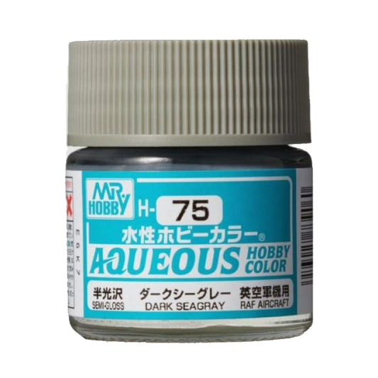 Mr Hobby Aqueous Hobby Colour H-075 Dark SeaGray (UK) 10ml Acrylic Paint