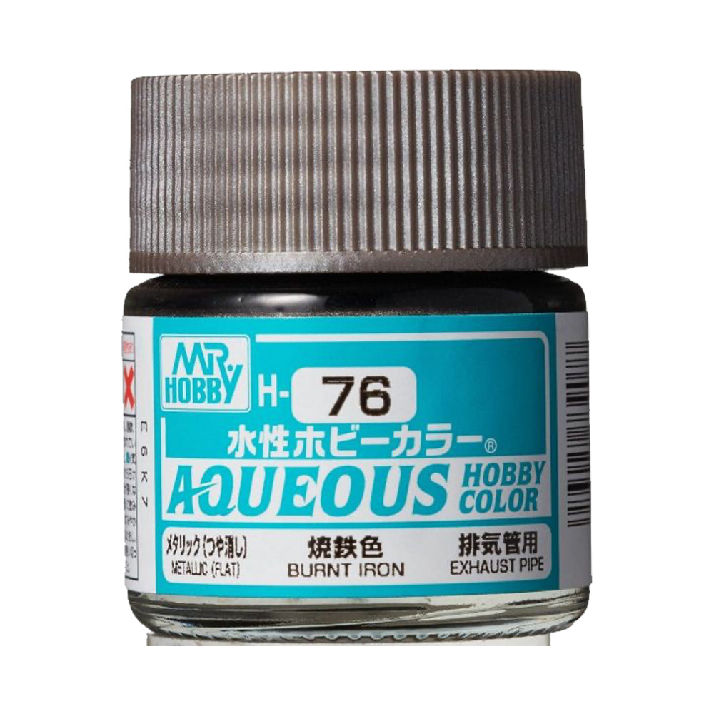 Mr Hobby Aqueous Hobby Colour H-076 Burnt Iron 10ml Acrylic Paint