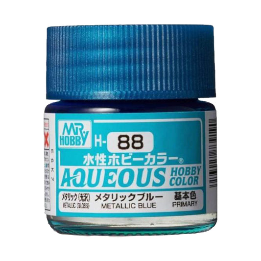 Mr Hobby Aqueous Hobby Colour H-088 Metallic Blue 10ml Acrylic Paint