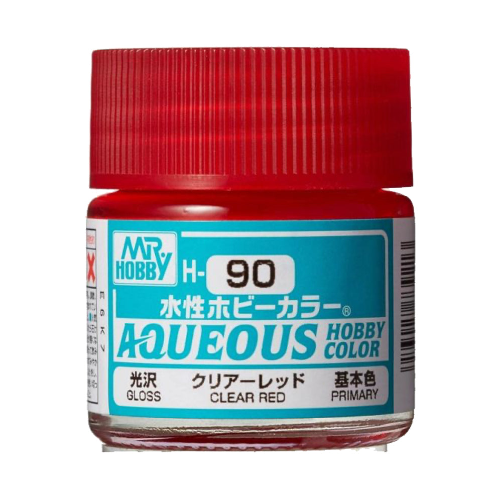 Mr Hobby Aqueous Hobby Colour H-090 Clear Red 10ml Acrylic Paint