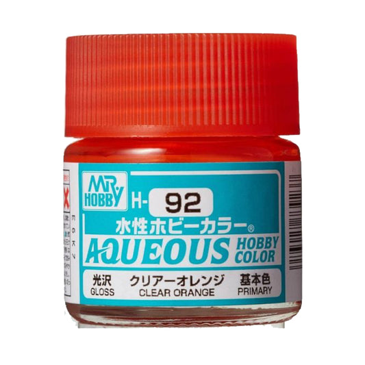 Mr Hobby Aqueous Hobby Colour H-092 Clear Orange 10ml Acrylic Paint