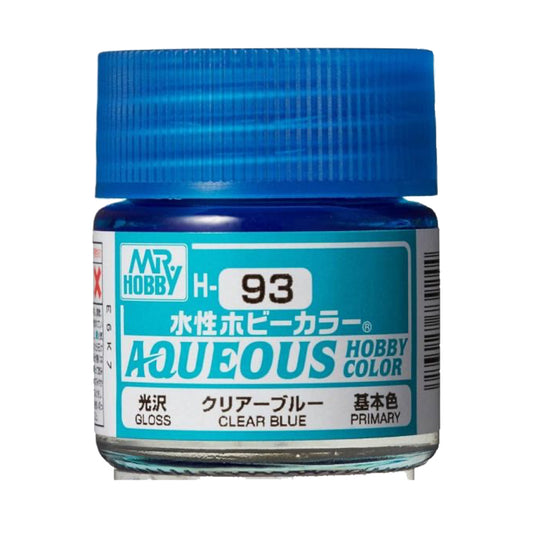 Mr Hobby Aqueous Hobby Colour H-093 Clear Blue 10ml Acrylic Paint