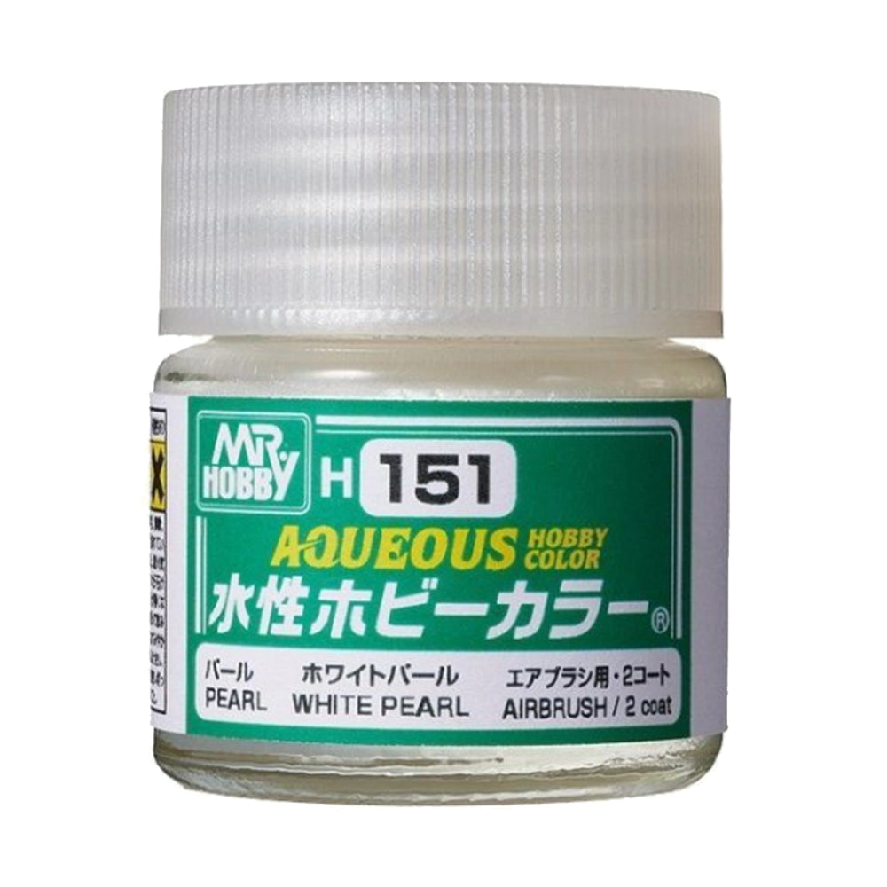 Mr Hobby Aqueous Hobby Colour H-151 White Pearl 10ml Acrylic Paint