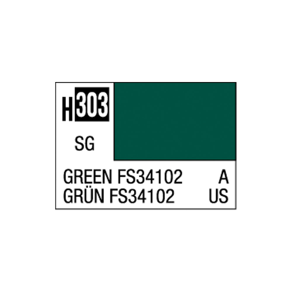 Mr Hobby Aqueous Hobby Colour H-303 Green FS34102 (US) 10ml Acrylic Paint