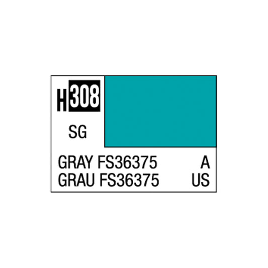 Mr Hobby Aqueous Hobby Colour H-308 Grey FS36375 (US) 10ml Acrylic Paint