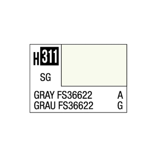 Mr Hobby Aqueous Hobby Colour H-311 Grey FS36622 (US) 10ml Acrylic Paint