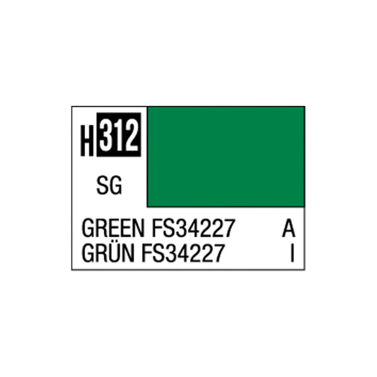 Mr Hobby Aqueous Hobby Colour H-312 Green FS34227 10ml Acrylic Paint