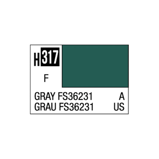 Mr Hobby Aqueous Hobby Colour H-317 Grey FS36231 (US) 10ml Acrylic Paint