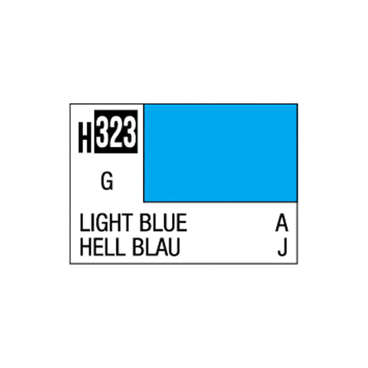 Mr Hobby Aqueous Hobby Colour H-323 Light Blue 10ml Acrylic Paint