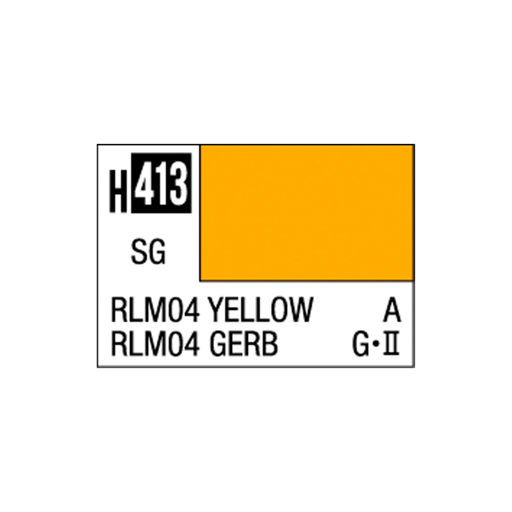 Mr Hobby Aqueous Hobby Colour H-413 RLM04 Yellow (G) 10ml Acrylic Paint