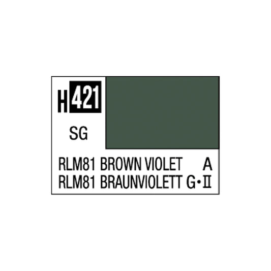 Mr Hobby Aqueous Hobby Colour H-421 RLM81 Brown Violet (G) 10ml Acrylic Paint