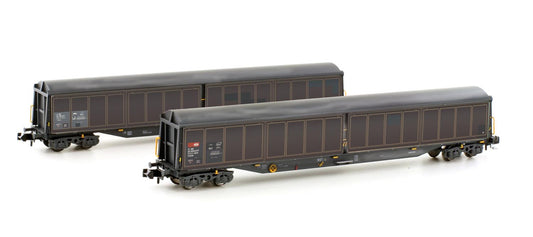 Hobbytrain 23440 SBB Habils Bogie Van Set (2) V N Gauge