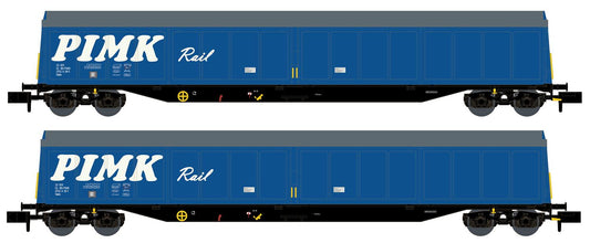Hobbytrain Pimk Rail Habis High Capacity Bogie Wagon Set (2) VI H23445 N Gauge