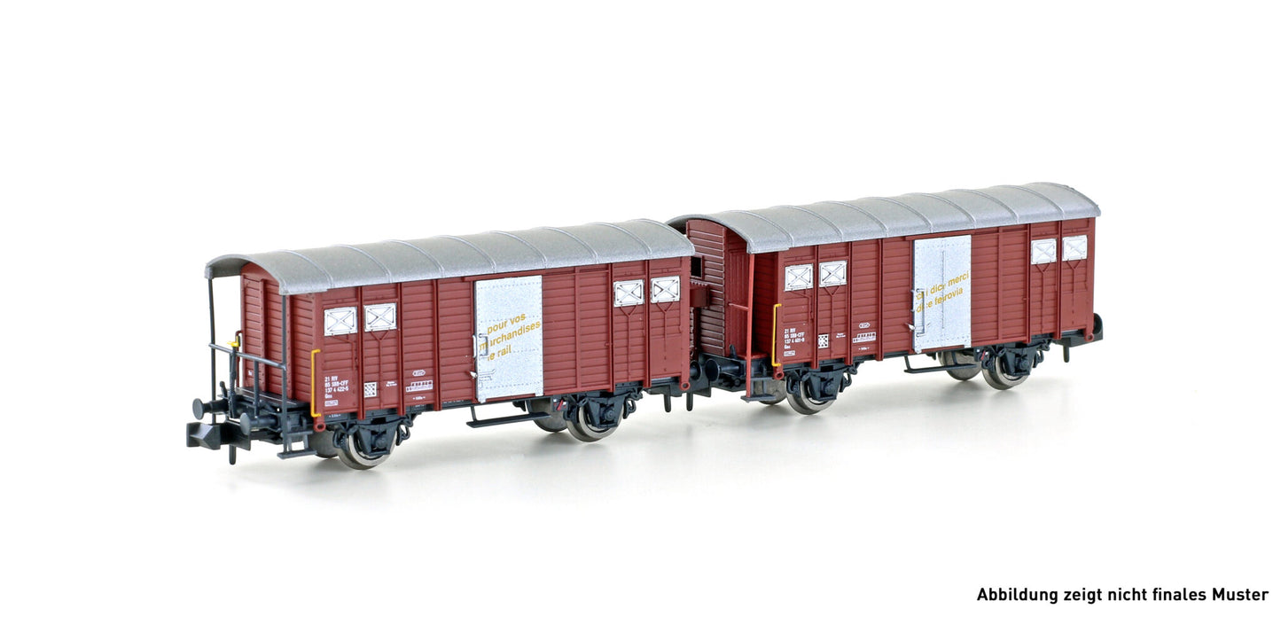 Hobbytrain 24251 SBB K3 Wagon Set (2) III N Gauge
