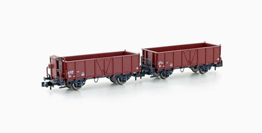 Hobbytrain 24352 SBB L6 Open Wagon Set (2) IV N Gauge