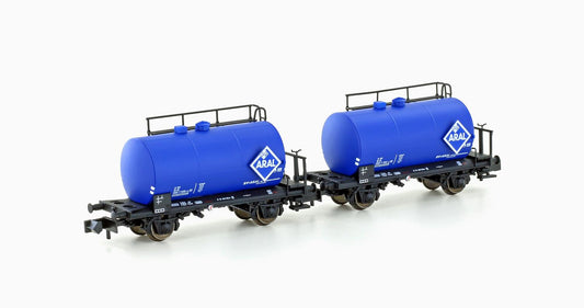 Hobbytrain 24833 DB Aral 2 Axle Tank Wagon Set (2) IV N Gauge