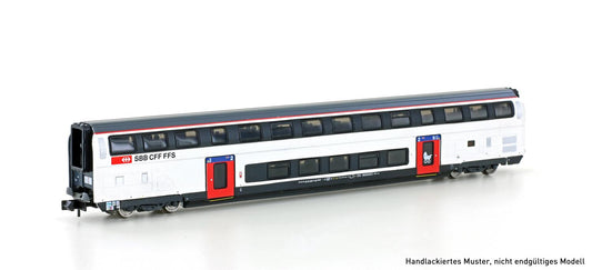 Hobbytrain 25121 SBB IC2020 2nd Class Bi-Level Coach VI N Gauge