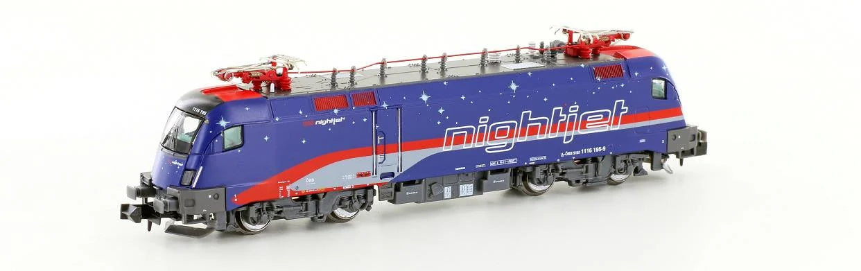 Hobbytrain OBB Nightjet Rh1116 Taurus Electric Loco VI(DCC-Sound) H2783S N Gauge