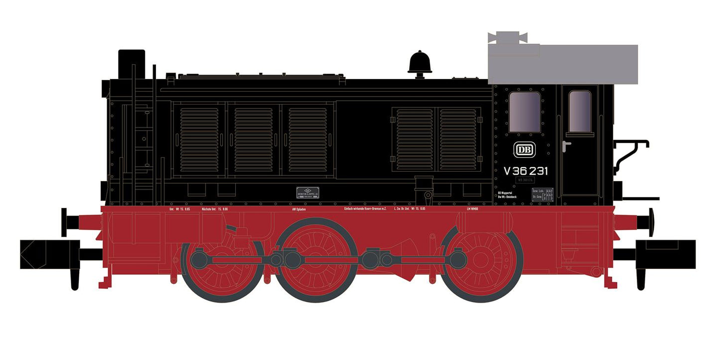 Hobbytrain DB V36 Diesel Locomotive III H28250 N Gauge