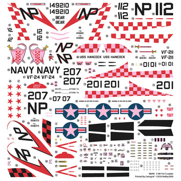 Hobby 2000 48040 Vought F-8J Crusader 1:48 Model Kit