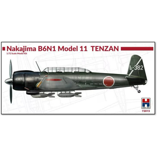 Hobby 2000 72015 Nakajima B6N1 Model 11 TENZAN 1:72 Model Kit