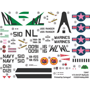 Hobby 2000 72047 Douglas A-4E Skyhawk 1:72 Model Kit