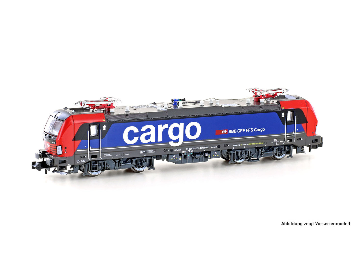 Hobbytrain SBB Cargo BR193 051 Electric Locomotive VI (DCC-Sound) 30178S N Gauge