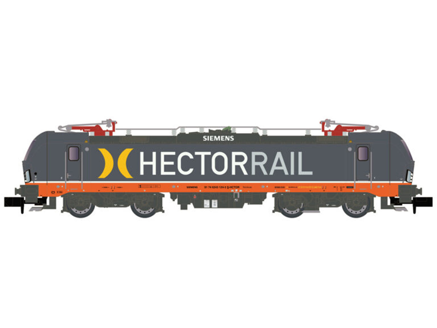 Hobbytrain Hector Rail BR243 124 Electric Locomotive VI H30179 N Gauge