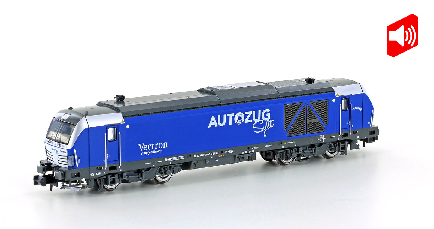 Hobbytrain 3112S Autozug Sylt BR247 908 Debbie Diesel Loco VI DCC-Sound N Gauge