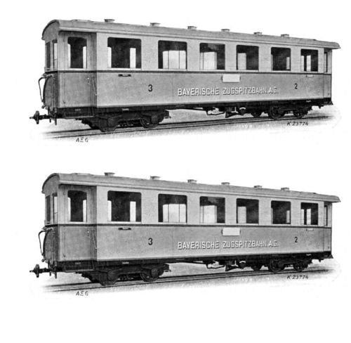 Hobbytrain 43103 Bayern Zugspitzbahn Coach Set (2) II (HOe) HO