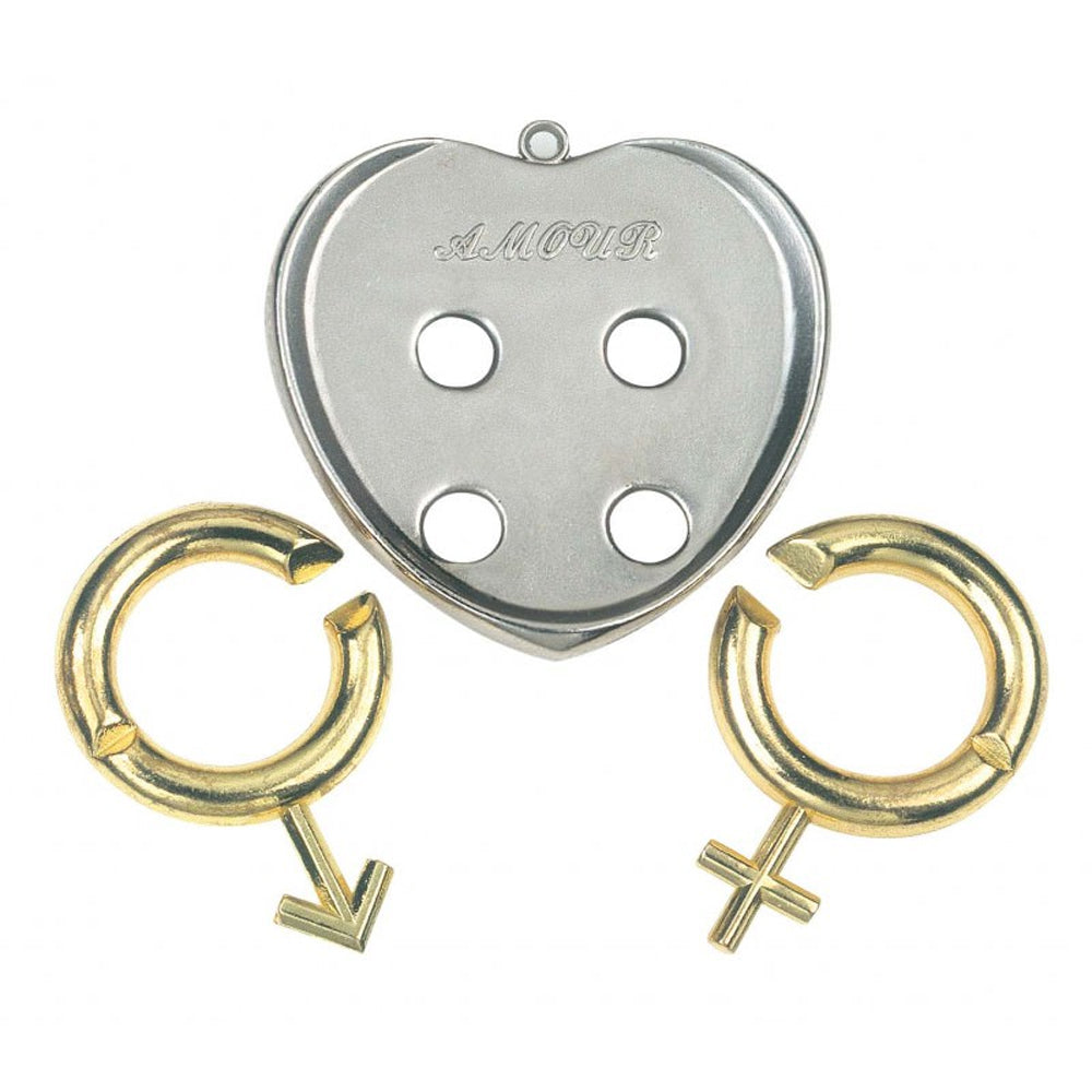 Huzzle Amour - Cast Metal Puzzle Brainteaser by Hanayama H5082