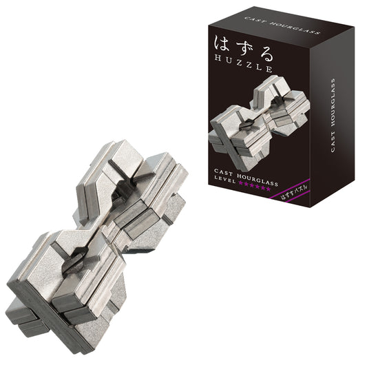 Huzzle Hourglass - Cast Metal Puzzle Brainteaser by Hanayama H5119