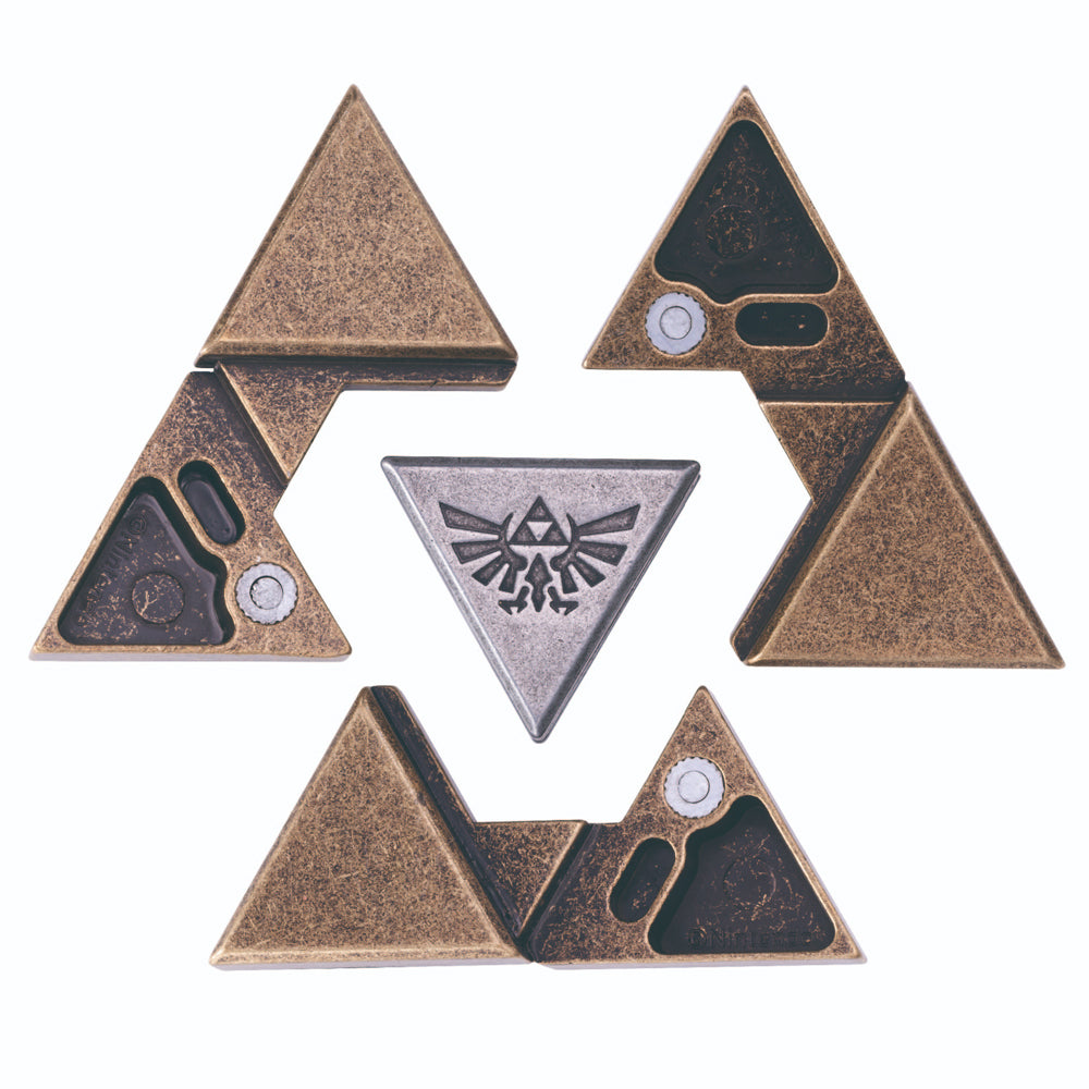 Huzzle Zelda Triforce - Cast Metal Puzzle Brainteaser by Hanayama H5145