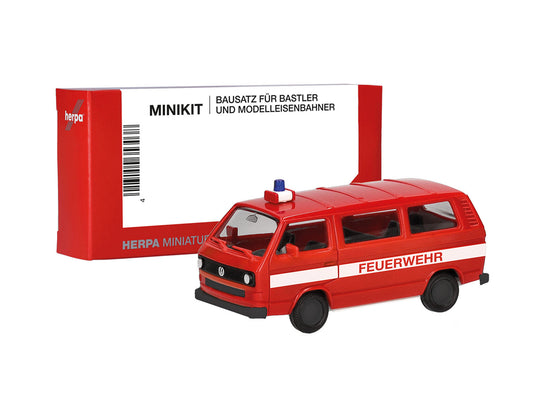 Herpa Minikit VW T3 Bus Feuerwehr HA012591-002 HO Gauge