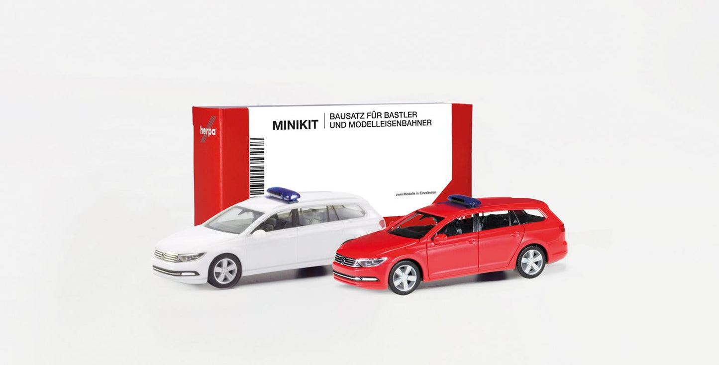 Herpa Minikit VW Passat (2) White & Red HA013772-002 HO Gauge