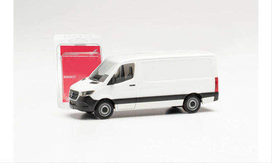 Herpa 13871 Minikit MB Sprinter '18 Van Low Roof White HO